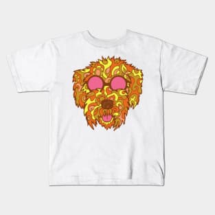 Cool Cockapoo in Browns and Yellows Kids T-Shirt